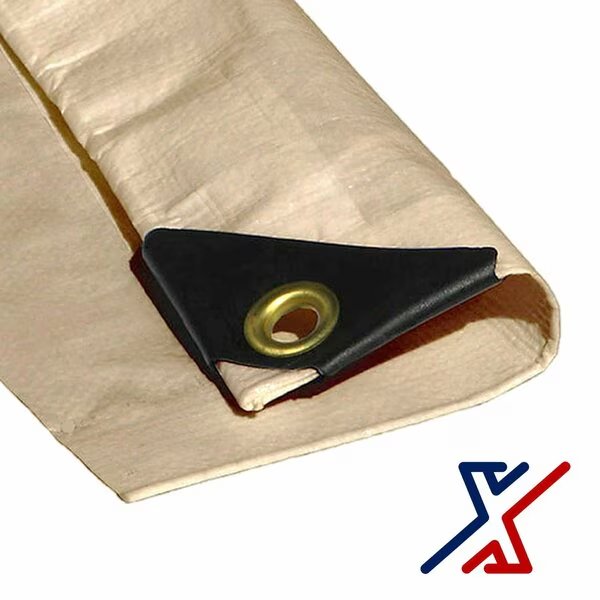 40 ft x 14 ft Heavy Duty 12 Mil Tarp, Desert, Polyethylene, X1 Tools, Mfr#: X1T-CAN-T12-DES-1440